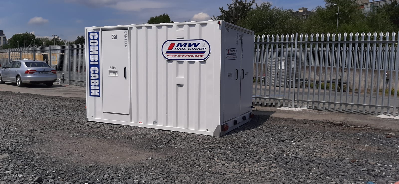 Welfare units dropped off and set up on separate projects